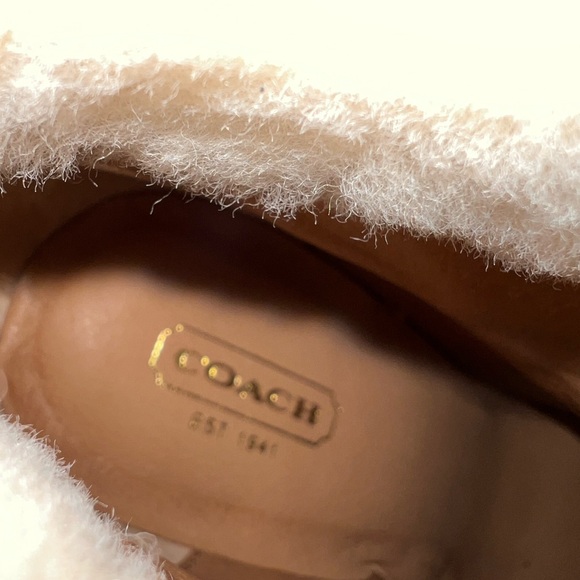 Brand new Coach Leather and Shearling Ankle Boots - Picture 8 of 8